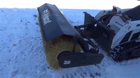 angle brooms skid steer|bobcat 52 inch angle broom.